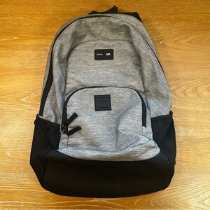 RVCA VA Grey & Black Backpack – Stylish, Lightweight & Durable